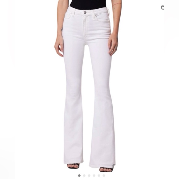 ANTONIO MELANI Denim - Antonio Melani Veronica White Flare Jeans